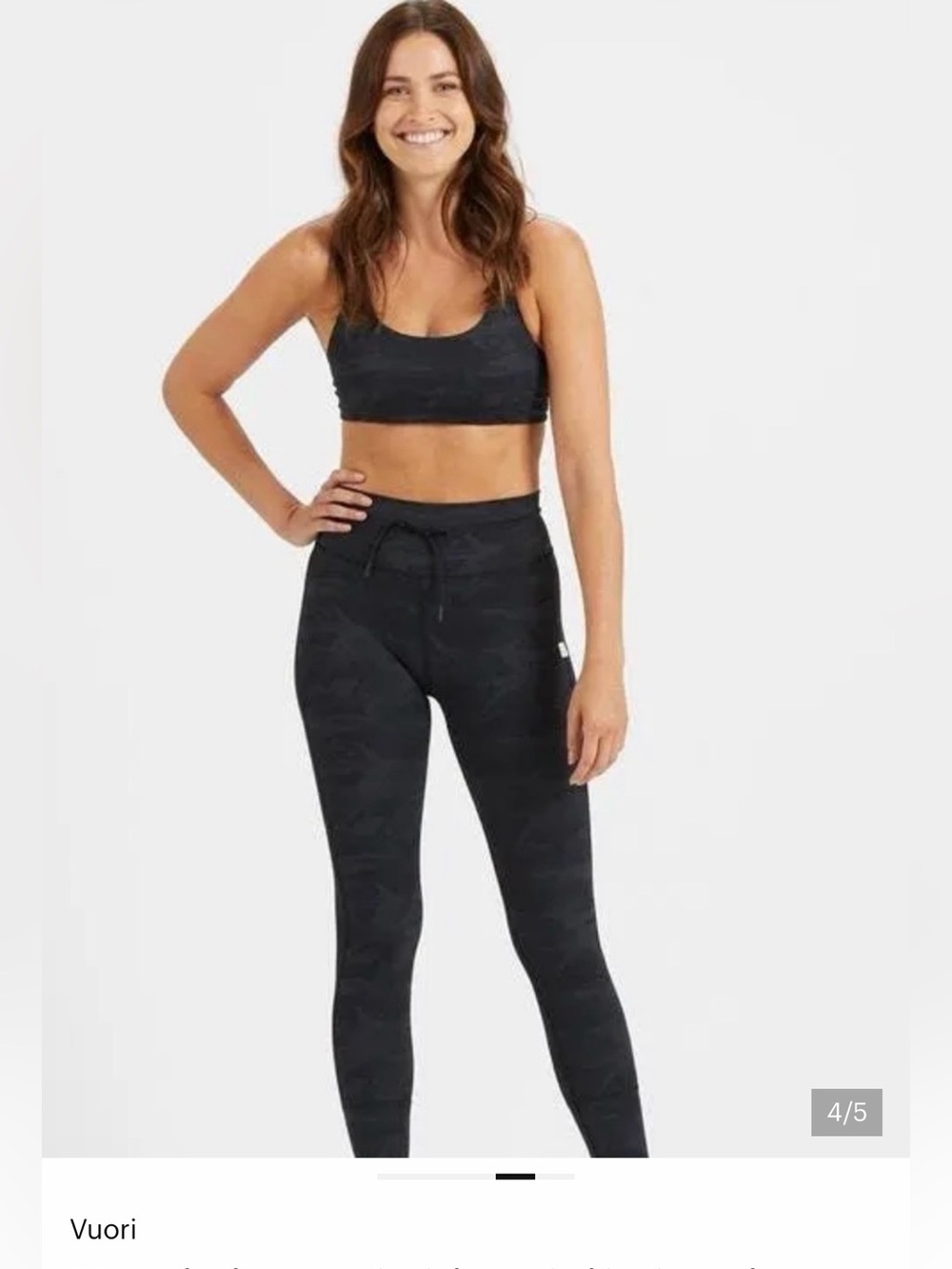Vuori Black Camo Daily Leggings - Small